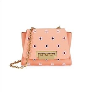 Zac Posen Mini Eartha Leather Crossbody Purse Pink